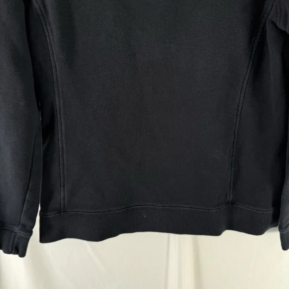 Vineyard Vines Sweater Boys Medium Black 1/4 Zip Turtleneck Pullover 100% Cotton